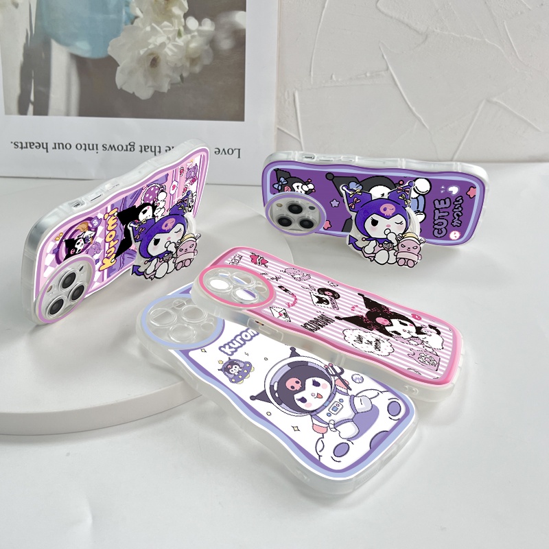 Samsung Galaxy S20 S10 FE Plus Ultra 5G Cho Ốp lưng điện thoại In Hình Cartoon Cute Kuromi With Free Holder