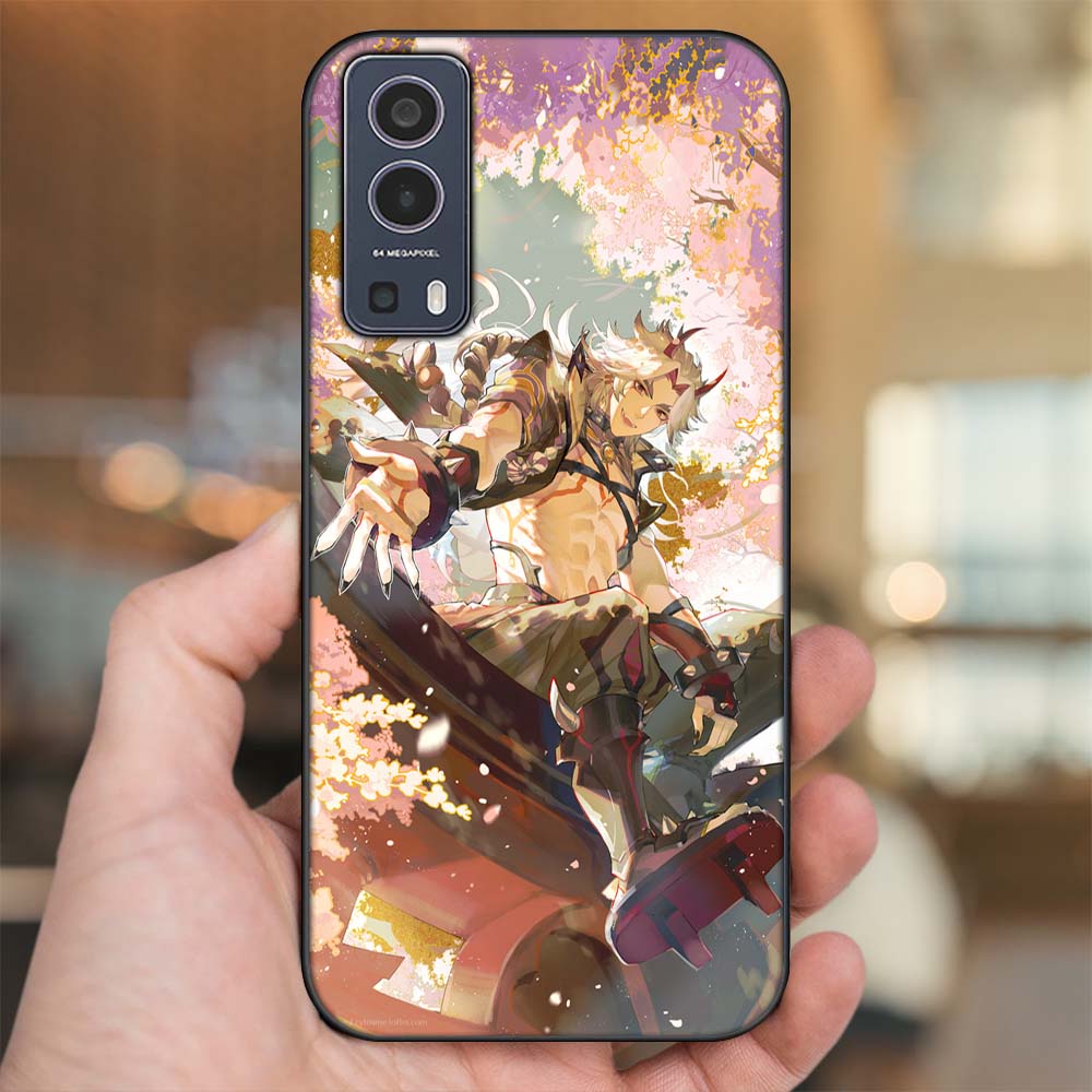 Ốp lưng Vivo Y72 5G viền đen in hình Arataki Itto Genshin Impact