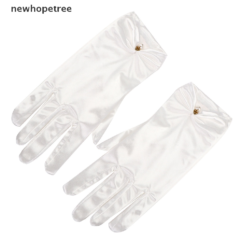 Găng Tay Cô Dâu Ngắn Hở Ngón Sang Trọng