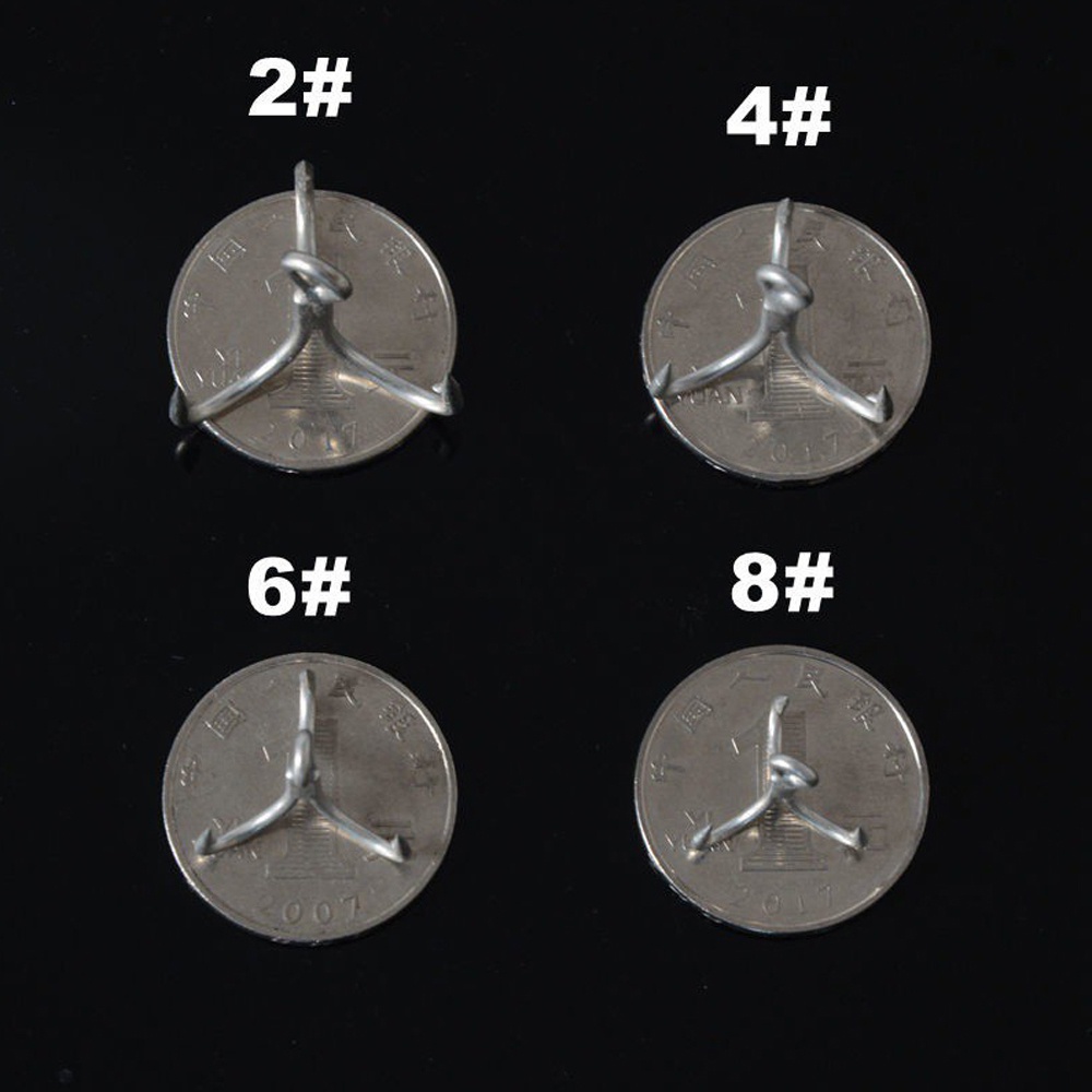 Bộ 6 Móc Câu Cá Ba Lưỡi Bằng Thép Carbon Mạnh Mẽ Cho Trò Chơi Câu Cá Big Fish Fish Fish Fish Salmon S2