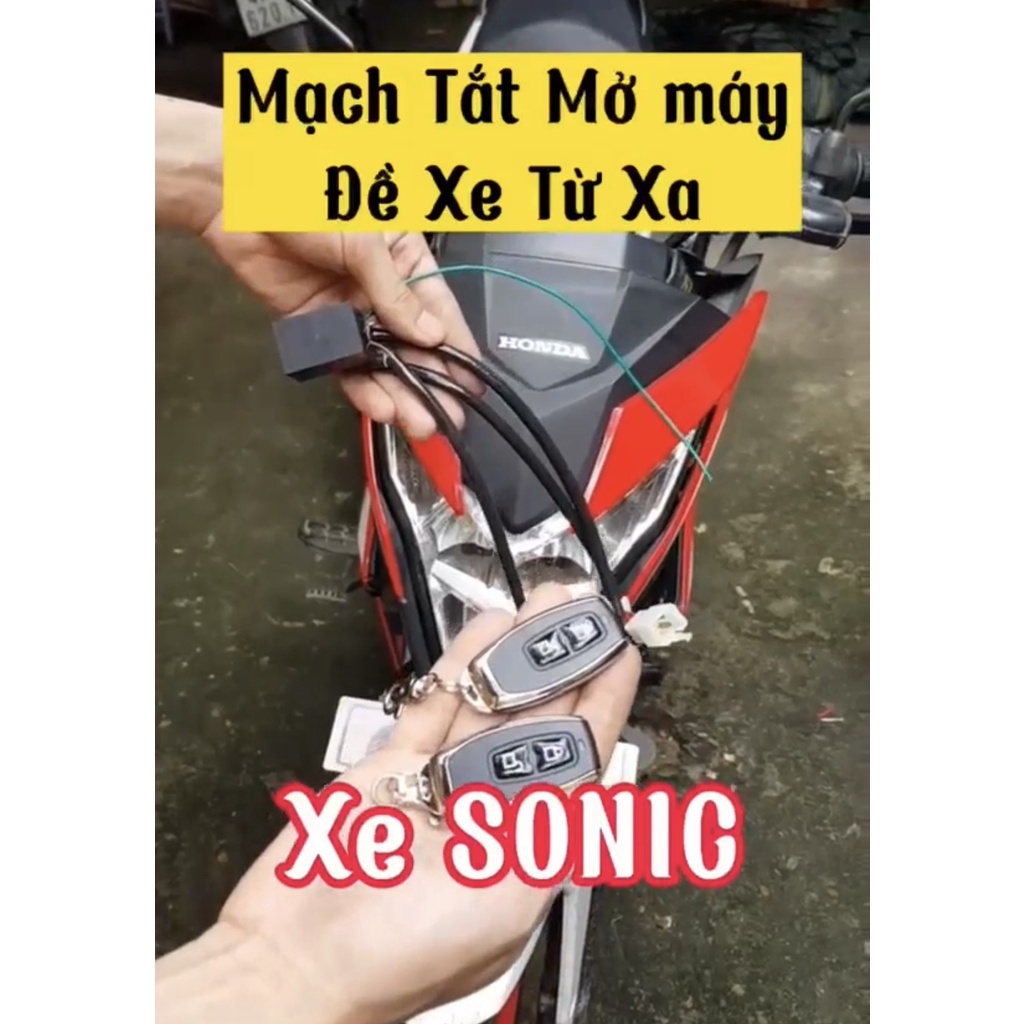Bộ Điều Khiển Tắt Mở Máy và Đề Máy Từ Xa cho xe SONIC ,SATRIA,RAIDER