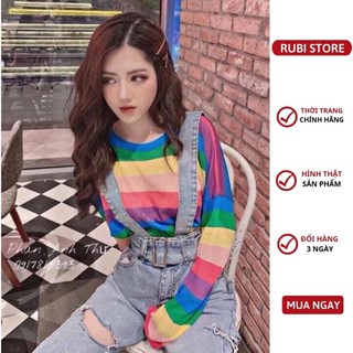 A347 - ÁO LEN CẦU VỒNG CỰC HOT LEP STORE