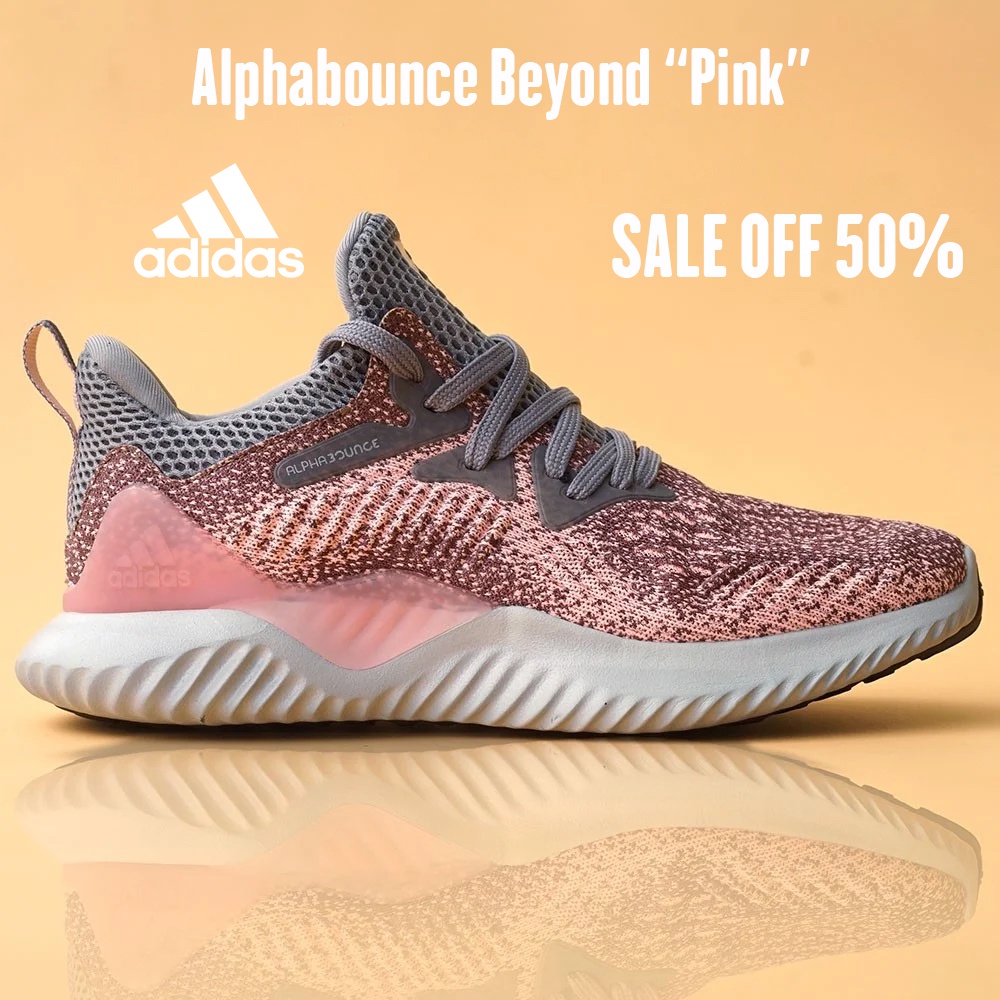 giày thể thao nam nữ ALPHABOUNCE BEYOND màu hồng phấn