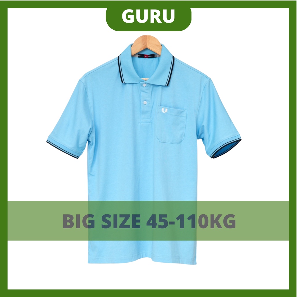 Áo trung niên nam big size lớn cho bố ba có túi polo cao cấp, áo tặng bố ba sang trọng GURU_Mã 3TRON