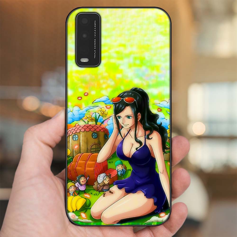 Ốp lưng Vivo Y20, Y20s, Y12s viền đen in hình Nico Robin One Piece Đảo Hải Tặc