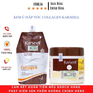 Kem ủ hấp, xả tóc collagen karseell maca ủ phục hồi tóc siêu mềm mượt size: hũ 500ml – túi 500ml