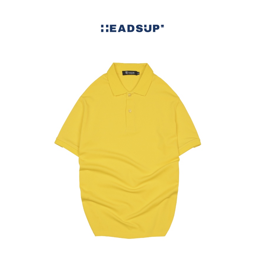 Áo Polo đôi nam nữ Headsup - Màu Vàng