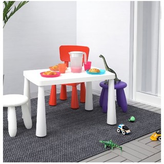 Ghế đẩu trắng Mammut IKEA