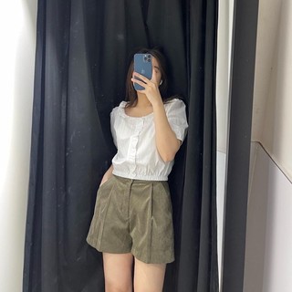 Quần short kaki nhung
