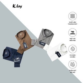 Áo sơ mi tay dài Trơn cao cấp - Bigsize, nhiều màu, trắng, đen, xám đậm, đỏ tươi - A068(1)