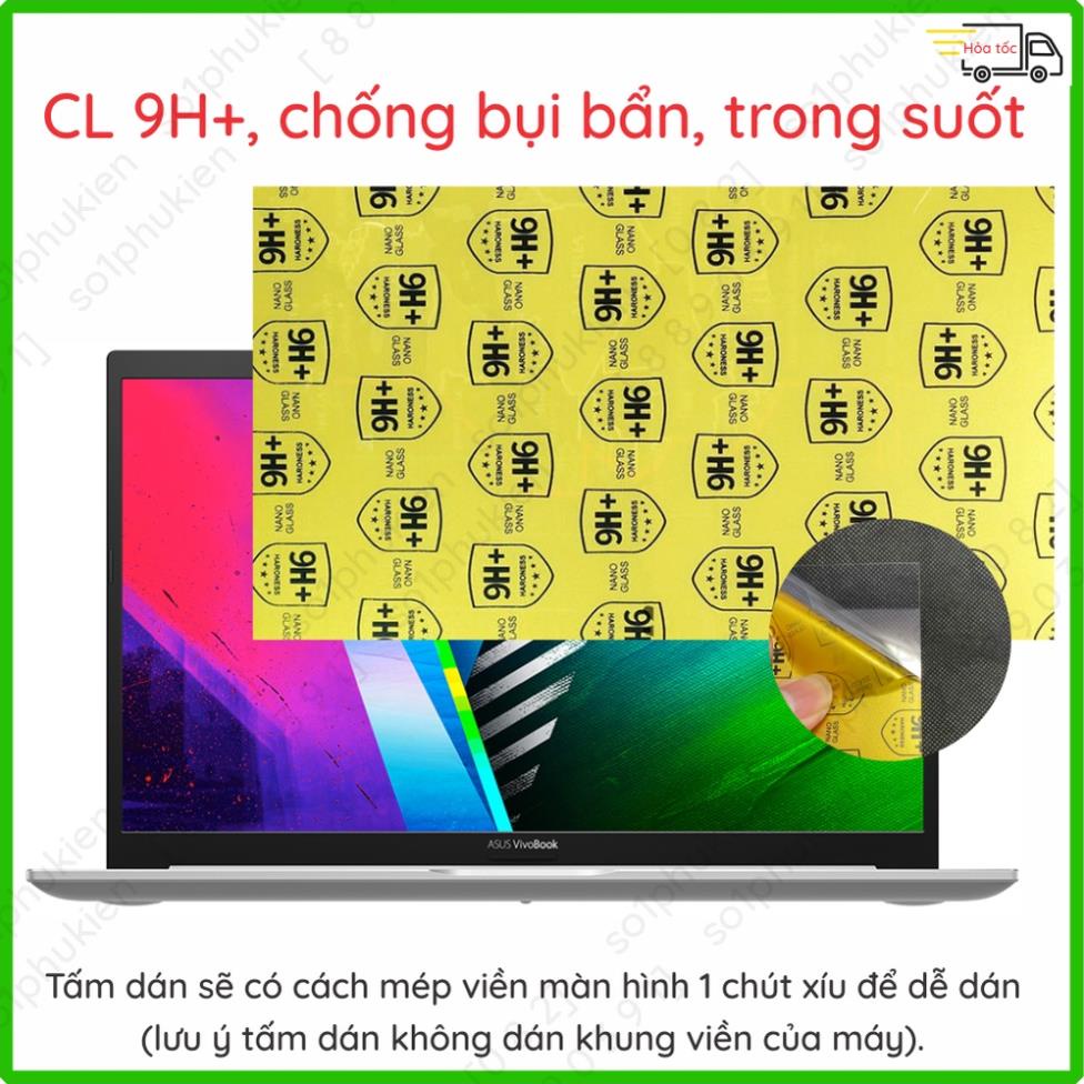 Dán màn hình laptop Asus VivoBook A515EA/ VivoBook 15X A1503ZA - 15.6 inch cường lực siêu mỏng nano trong suốt, nhám
