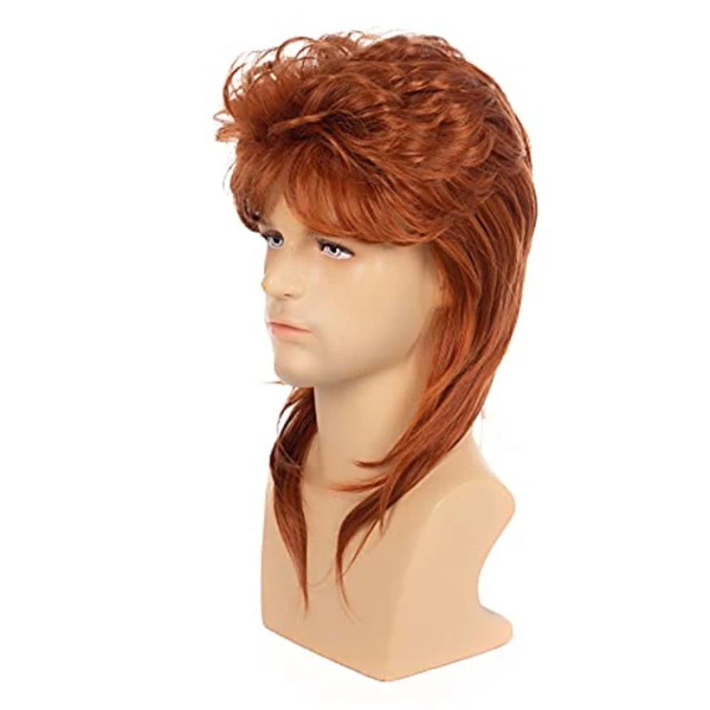 QQMALL Tóc Giả Dài Màu Nâu / Đen Tàng Hình Phong Cách Rock Cổ Điển Thời Trang Cho Nữ