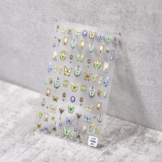 sticker lụa 5d mẫu mới trang trí nail ta176