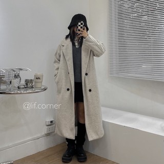 Áo khoác nỉ dạ dáng dài