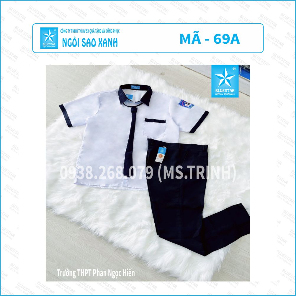 Áo Học Sinh Nam - Trường Trung Học Phổ Thông Phan Ngọc Hiển