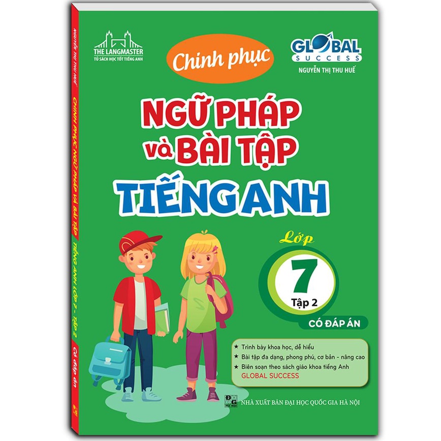 Sách - Combo 2c - GLOBAL SUCESS - Chinh phục ngữ pháp và bài tập tiếng anh lớp 7 Tặng Kèm Bookmark