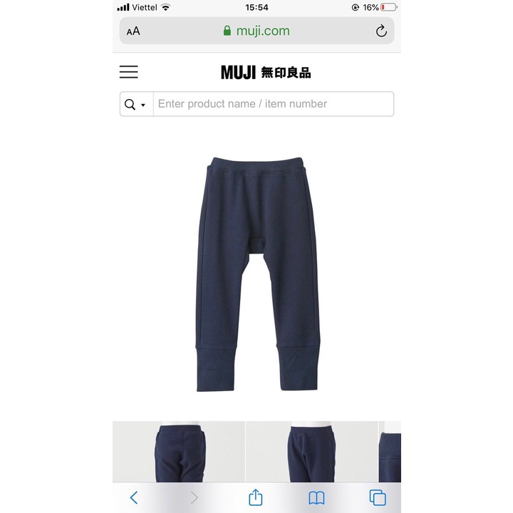 Quần jogger Muji dư xịn chất nỉ da cá