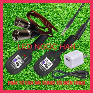 Bộ thu - phát tín hiệu âm thanh không dây UHF 730mhz phạm vi 50m cho dàn âm thanh, livestream, đàn guitar điện, violin..