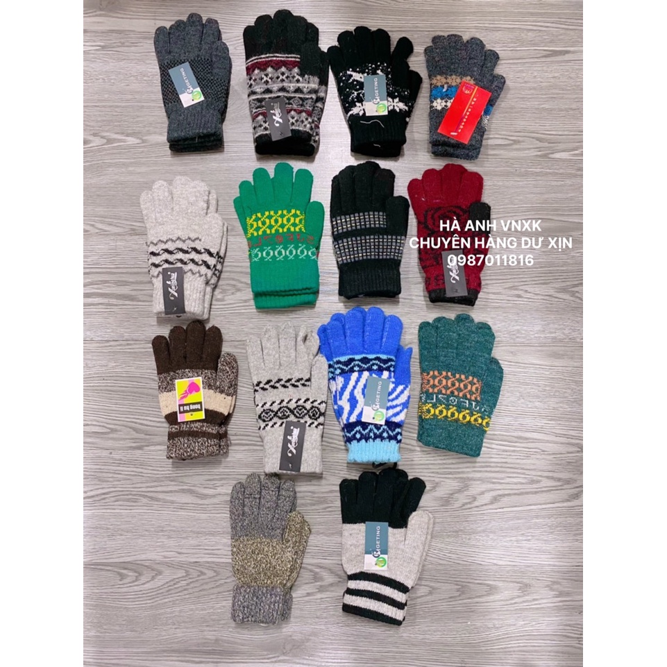 Set 2 - Găng tay len nam - nữ giữ ấm mùa đông - HAANH VNXK