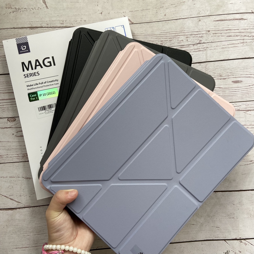 Bao da DUX DUCIS iPad Gen 10  10.9 inch  - Mặt lưng trong, Có Khay Bút - Hồng