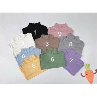 Áo Cổ Cao 3 Phân Chất Thun Lạnh Cho Bé