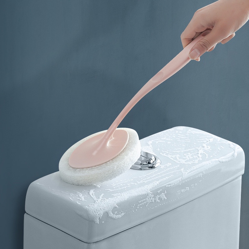 Bàn Chải Xốp Cán Dài Vệ Sinh Sàn Nhà Tắm Tiện Dụng