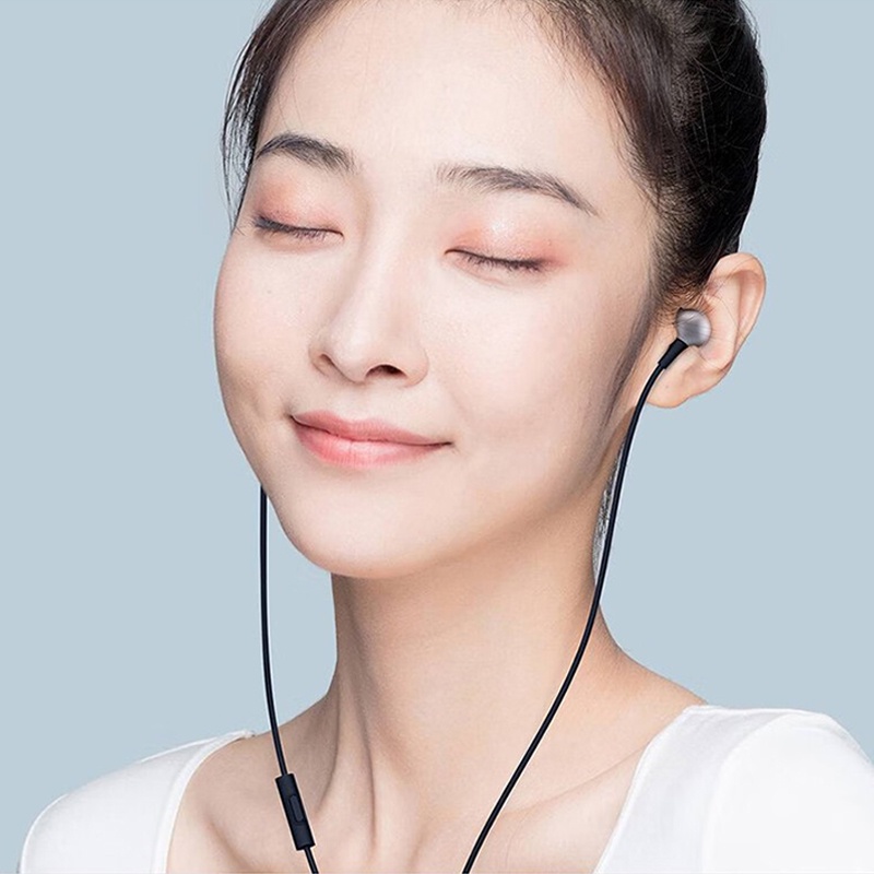 Tai Nghe Nhét Tai Có Nút Điều Khiển Và Mic 3.5mm Cho Xiaomi Mi A1 A3 Redmi Note 7 8 9 K20 K30 Pro