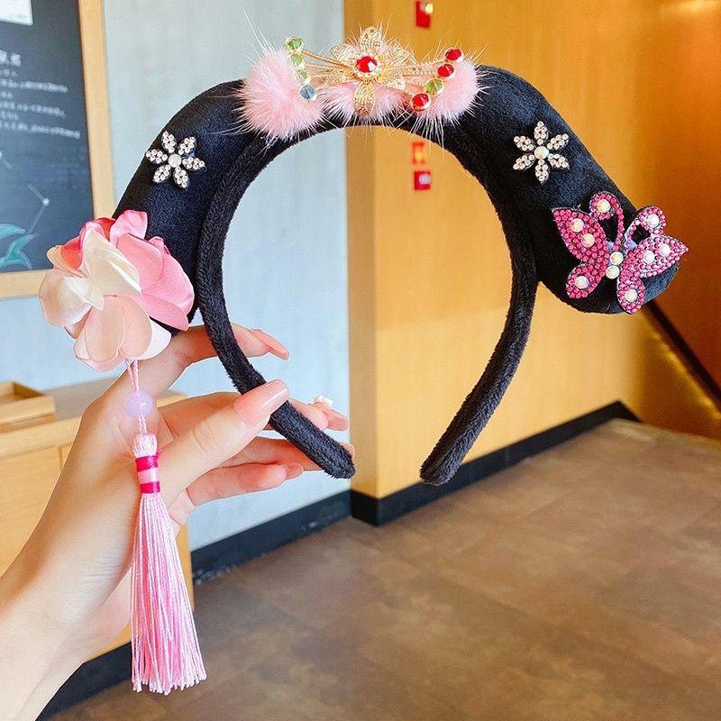 Cài tóc Tua Rua Phong Cách Trung Hoa Bờm tóc Cách Cách Nương Nương Đáng Yêu