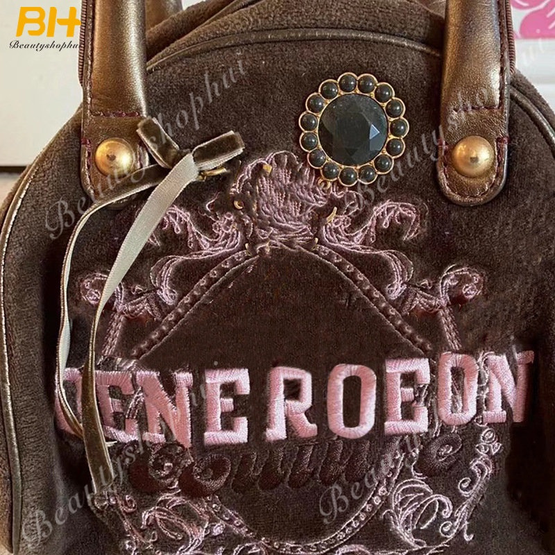 Túi Xách Nhung Cỡ Lớn Thêu Chữ Thời Trang Cho Nữ