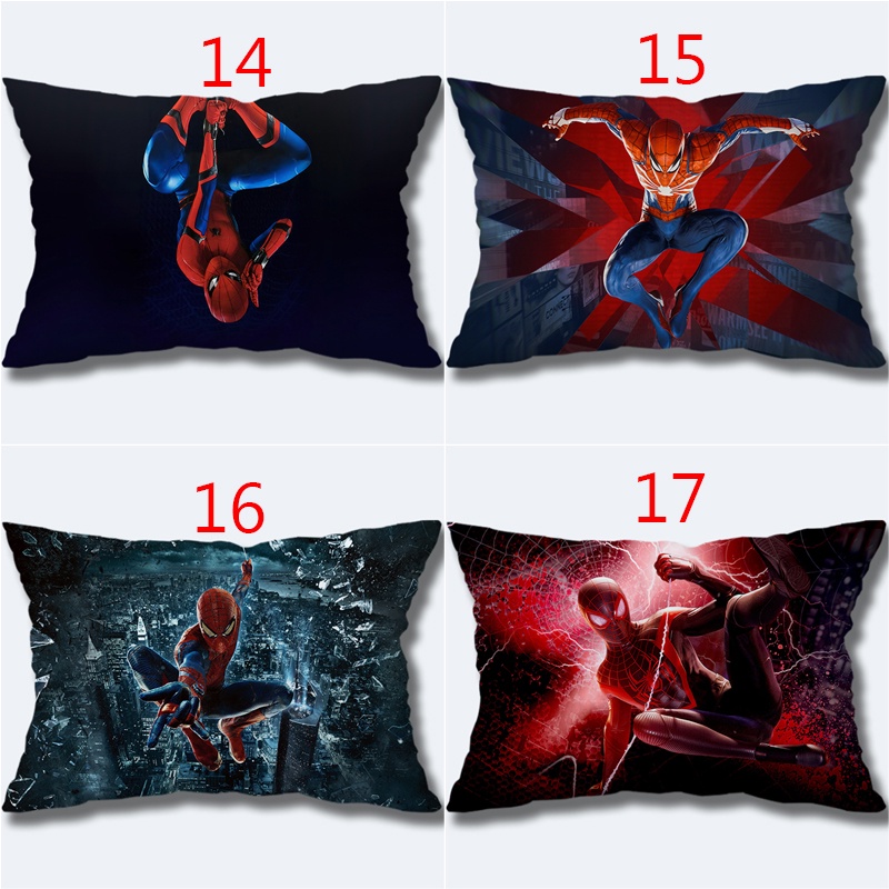 Spider-Man Polyester Gối Trường Hợp Siêu Anh Hùng Spider-Man Một Mặt In Polyester Xe Cushion Cover Trang Trí Nhà