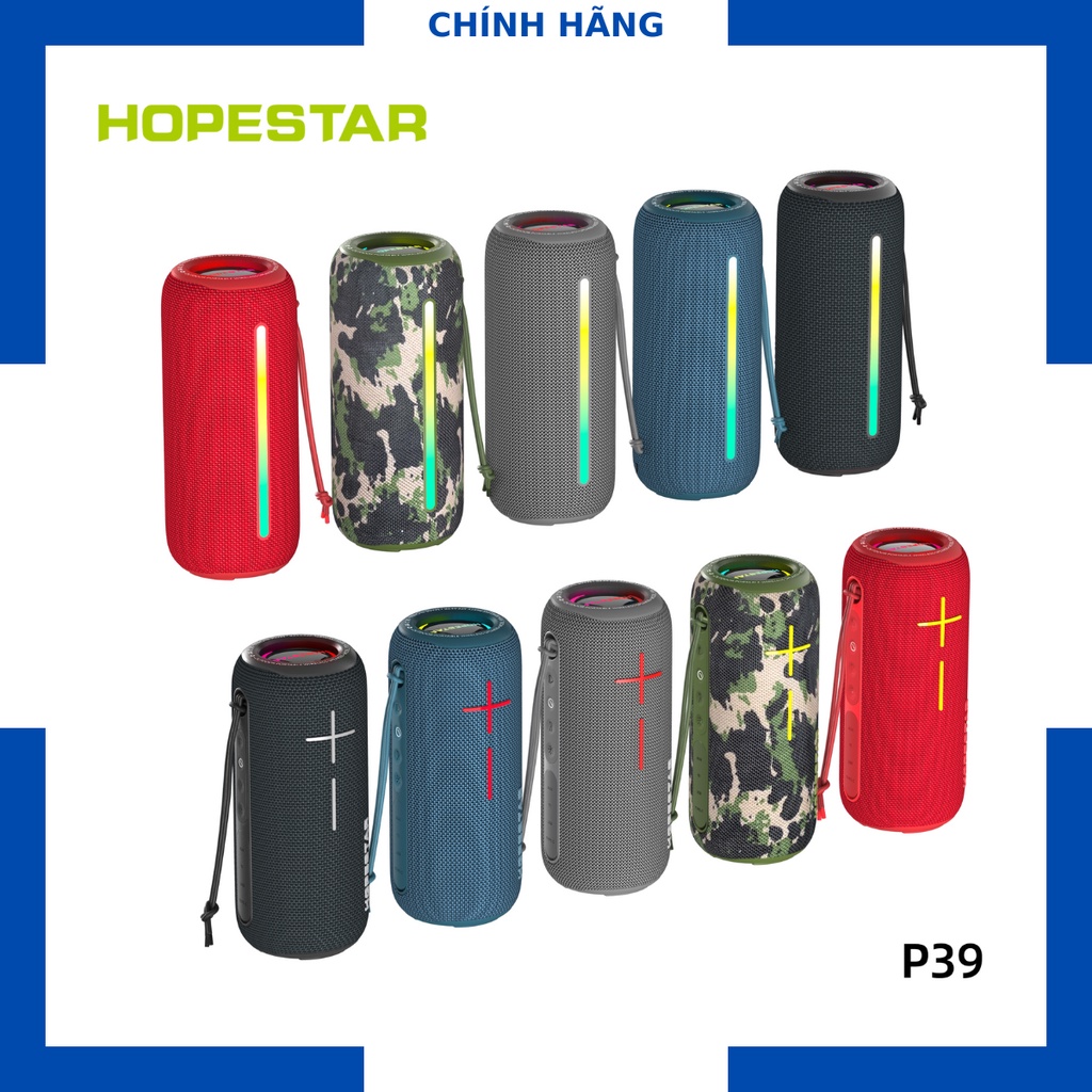 Loa Bluetooth Hopestar P39| Loa nghe nhạc Công suất 20W, Pin 3000mAh, Kháng nước - Chính Hãng, Bảo hành 12th - OBIBI