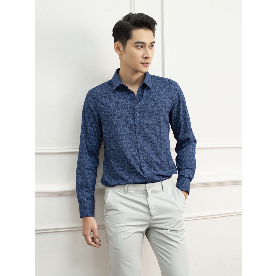 Áo sơ mi nam công sở Aristino  100% cotton  from ôm ALS15909