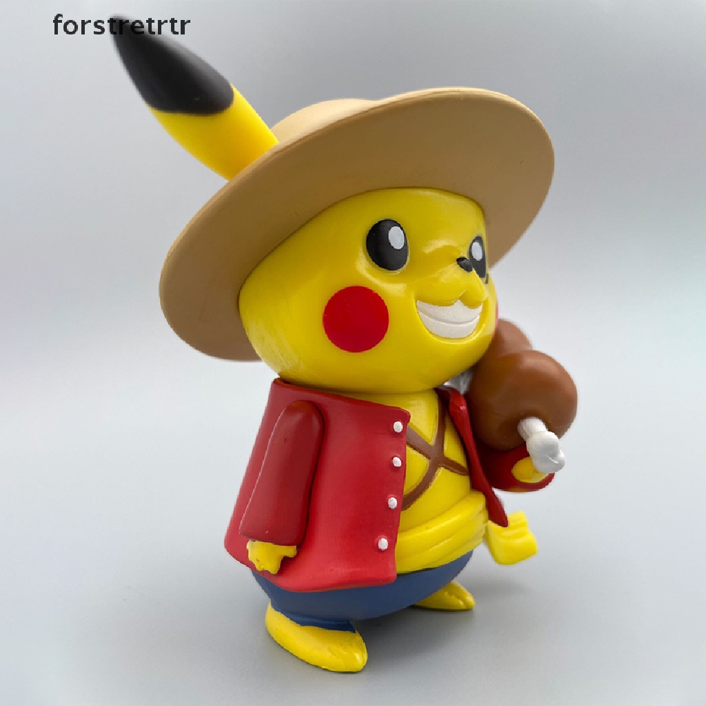 forstretrtr Anime Pokemon Figure Pikachu Cosplay One Piece Luffy ...