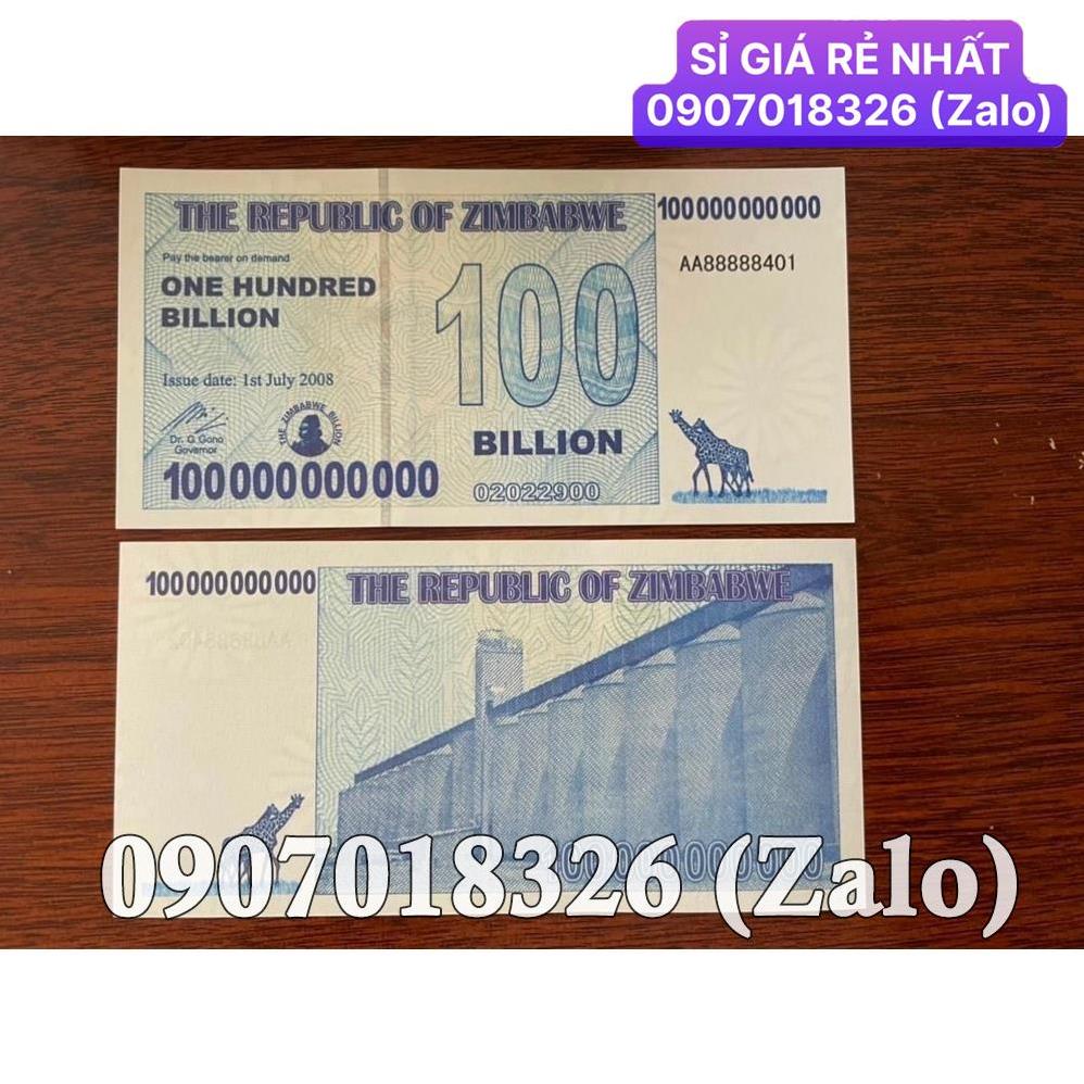 [HÓT] Tờ Tiền 100 Tỷ Zimbabwe Kỉ Niệm Để Sưu Tầm, Làm Quà Tặng , Giá Sỉ