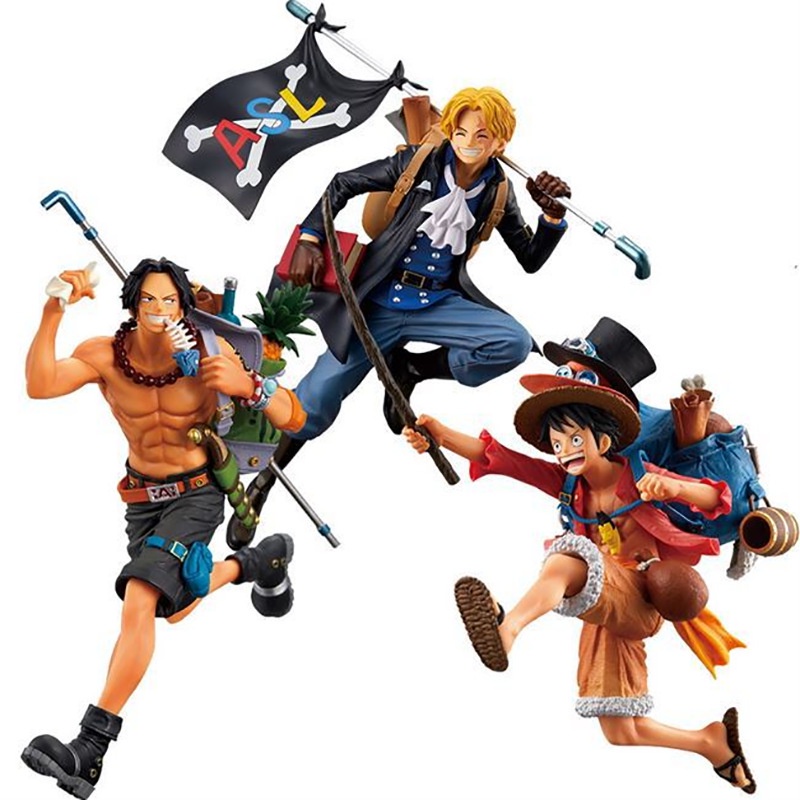 Anime One Piece Hình Running Model Luffy Sabo Ace Pvc Hành Động Hình One Piece Anime Hình Sưu Tập Mô Hình Búp Bê T