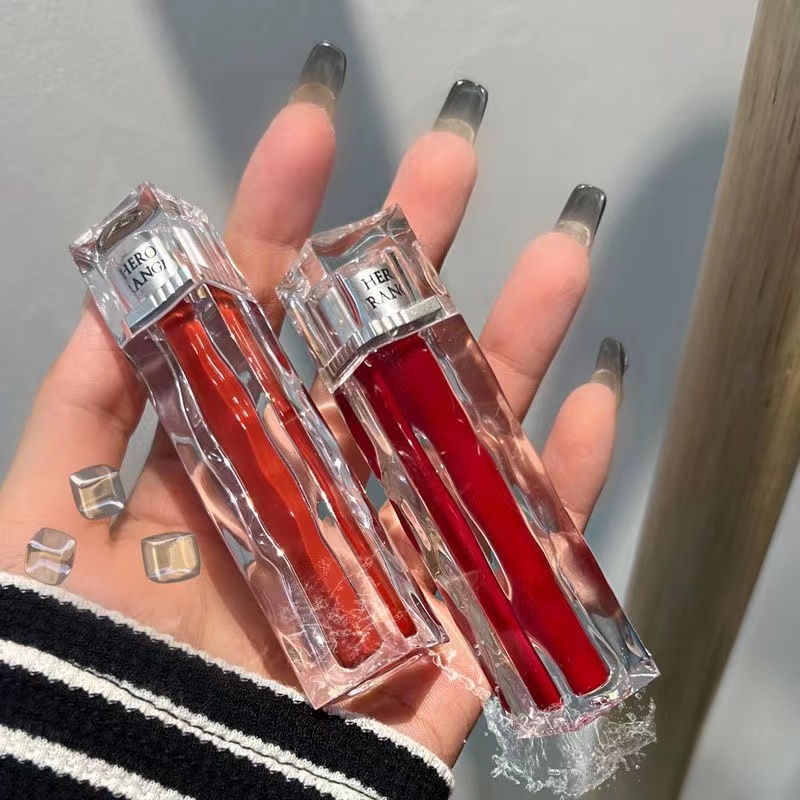 HERORANGE® Son Bóng Lấp Lánh Nuôi Dưỡng Môi Lâu Trôi Trọng Lượng 3.5g lipstick son nội địa trung（05 Đỏ Nâu, 02 Cam Gạch）