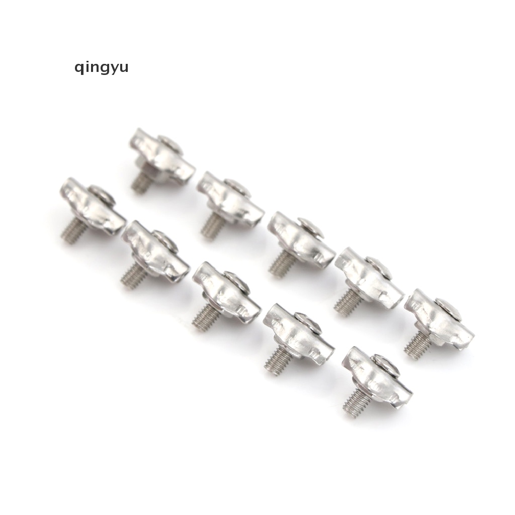 Set 10 Kẹp Dây Thừng 2mm Bằng Inox Đơn Giản Chuyên Dụng