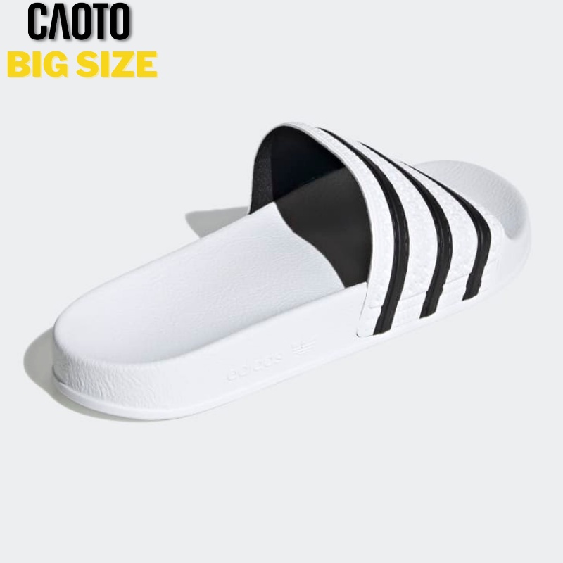 Dép Nam Quai Ngang Originals Adilette Đế Mềm Màu Trắng Big Size - Dép Quai Ngang Big Size Nam 45 46 47 48