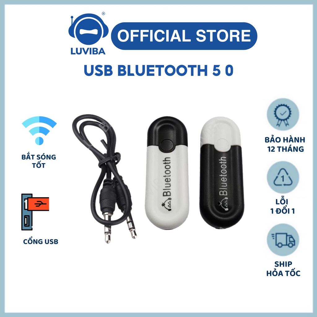 USB bluetooth 5 0 dongle cho loa cho audio LUVIBA BT50
