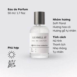 Nước Hoa Nữ Morra Lilybell 07 Dung Tích 50ml Nguyên Liệu Nhập Pháp Hương Thơm Sang Trọng, Nhẹ Nhàng, Ngọt Ngào