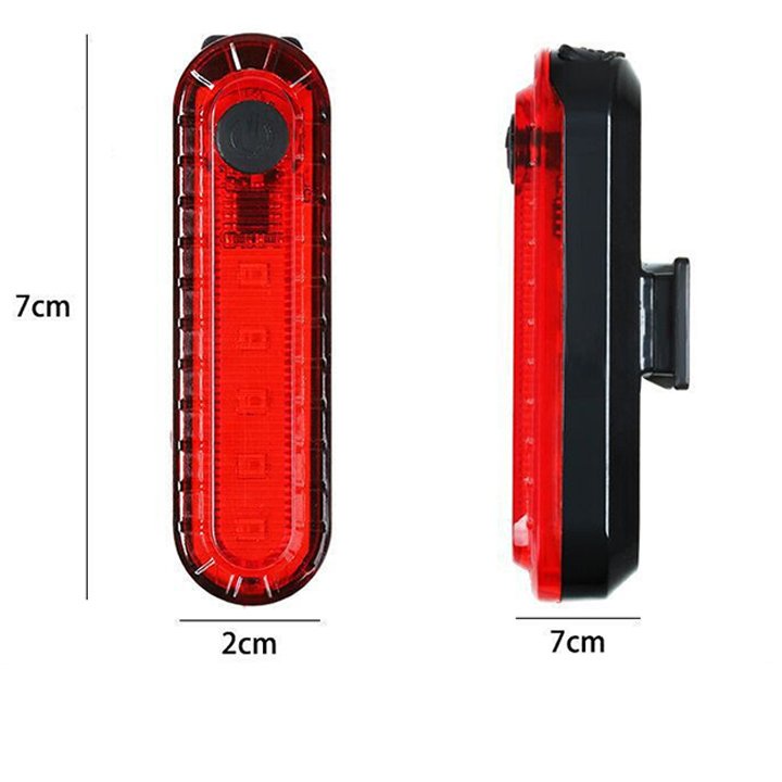 Combo đèn pha LED siêu sáng + đèn hậu xe đạp thể thao gắn đuôi xe sạc usb chống nước