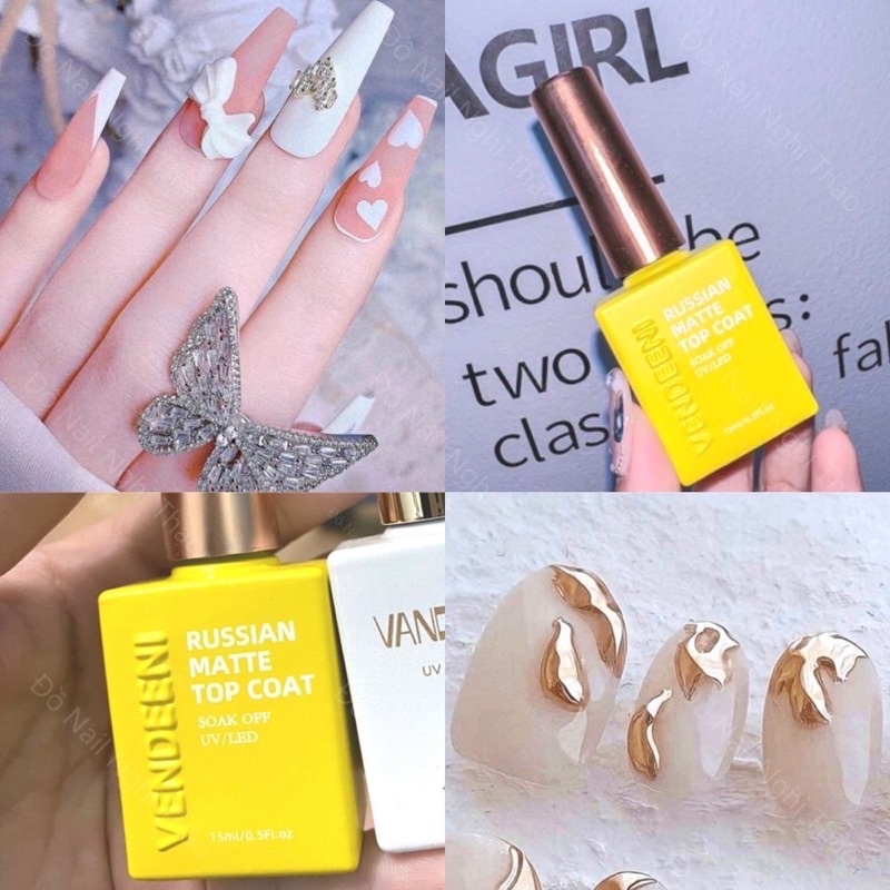 Top lỳ không lem,top nhám 15ml Vendeeni