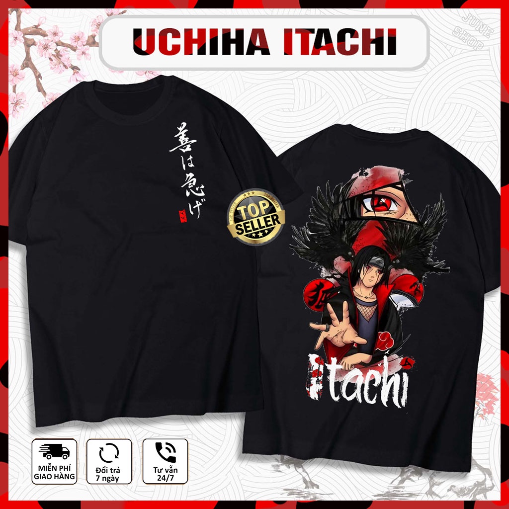 Áo Uchita Itachi, Áo Anime Naruto mẫu mới in hình Itachi cực chất, siêu ngầu