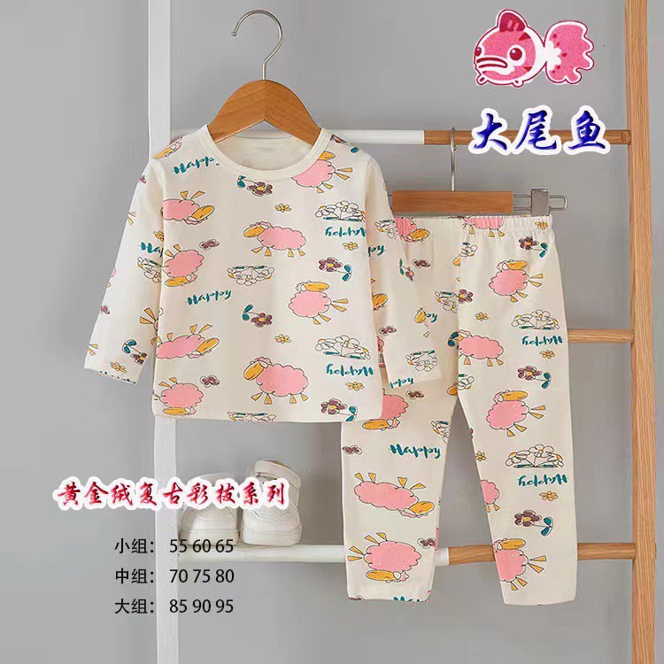 Bộ cotton xuất hàn QC, bộ dài tay cho bé trai, bé gái size nhí 7 - 15kg
