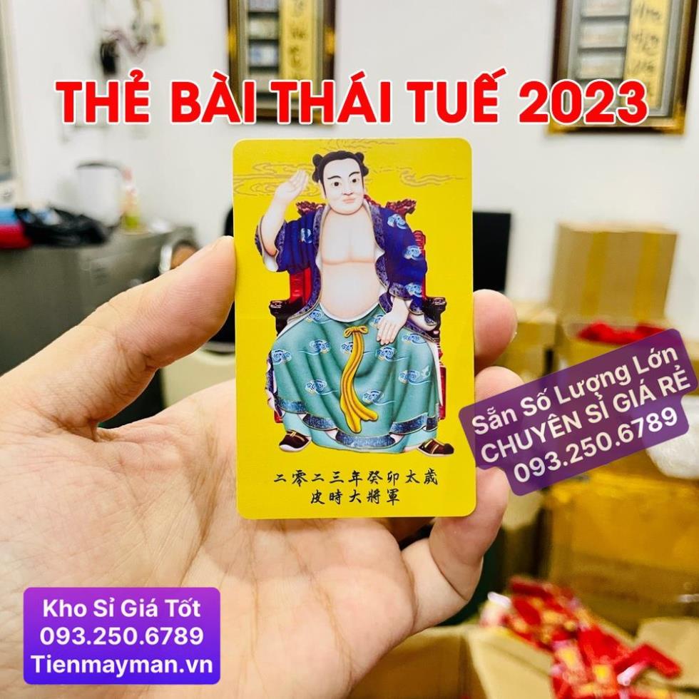 [VIP] Kim Bài Thái Tuế 2023 Giá Sỉ , Bằng nhựa cứng , Chuẩn Năm [THẺ NHỰA VÀNG] , Siêu Rẻ