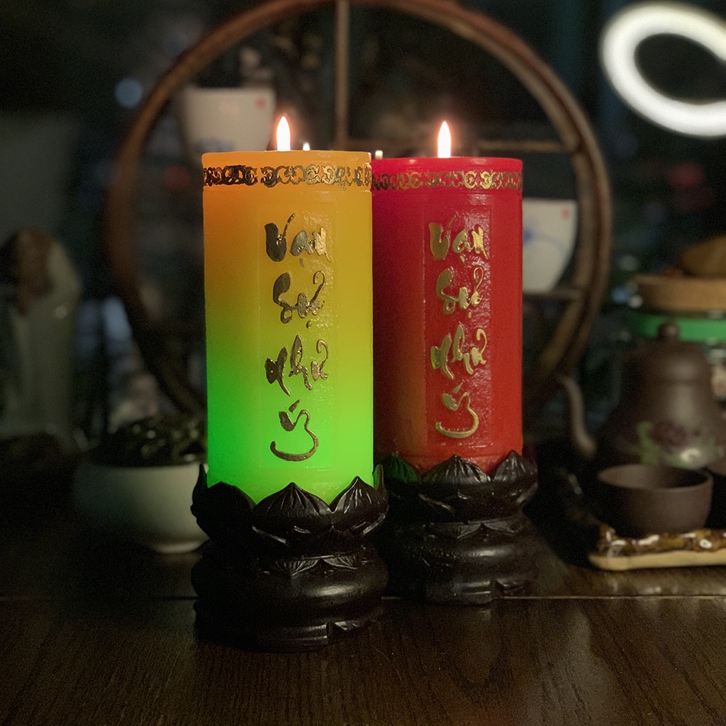 Nến trụ vạn sự như ý đổi màu (70 giờ) - nến thờ trang trí nhà cửa cao cấp candle shop