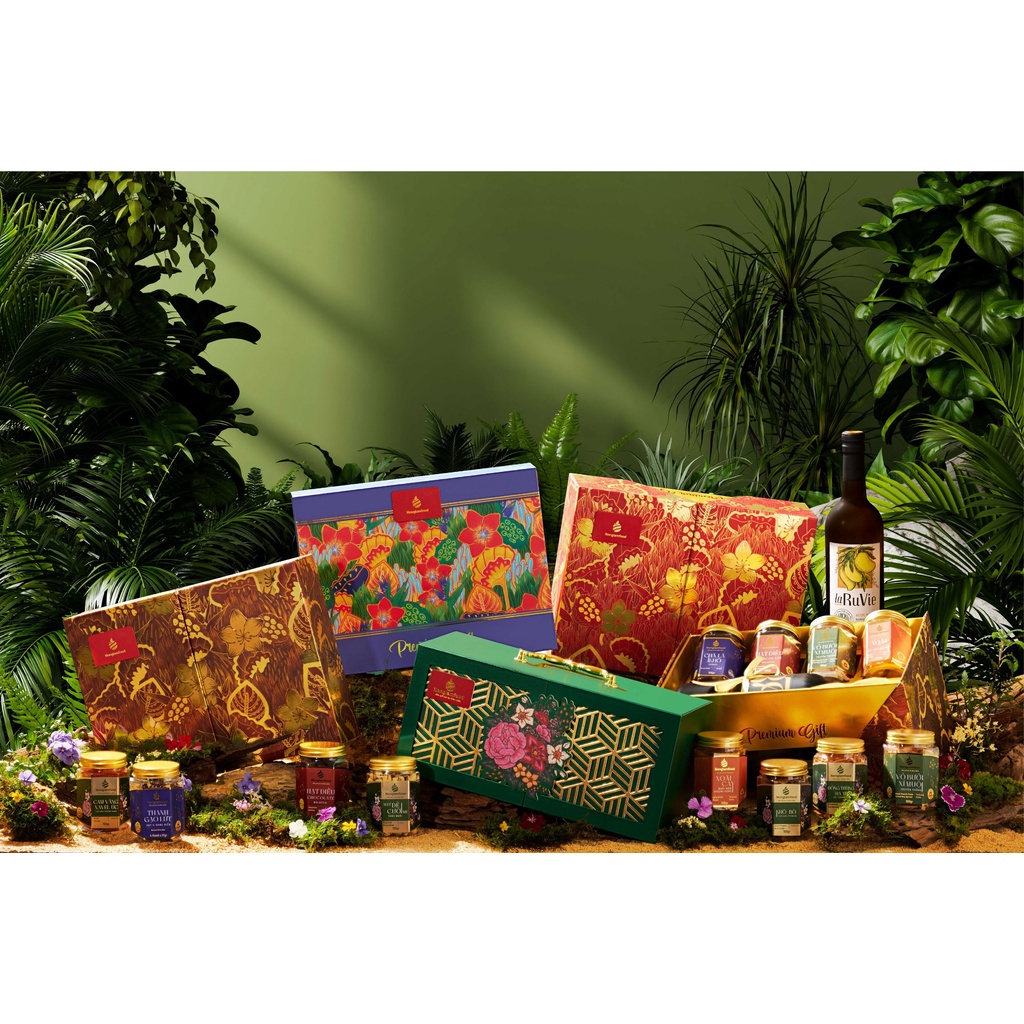 Set quà Xuân Hương Sắc 1 Nonglamfood | Quà tết cao cấp Xuân Giáp Thìn cho người thân, doanh nghiệp