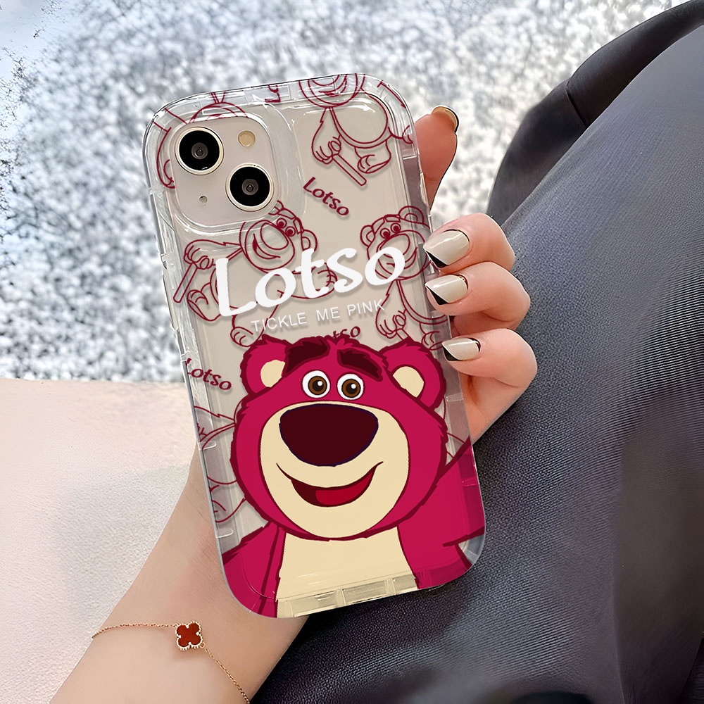 Ốp Điện Thoại Tpu Viền Dẻo In Hình Lotso Đáng Yêu Cho iphone 14promax 11 13 12 7Plus 6 6s XR X XS Max