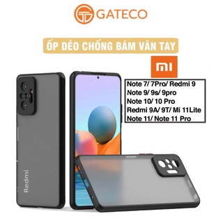 Ốp lưng xiaomi dẻo nhám redmi note 10 pro note 11 pro note 11 note 9s note 7 mi 11 lite redmi 9t 9a - gateco