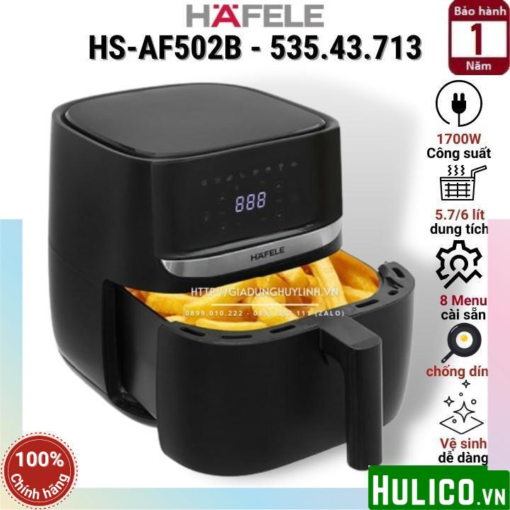 Nồi chiên không dầu điện tử Hafele HS-AF502B - 535.43.713 - 5.7 lít - 1700W - 8 chức năng